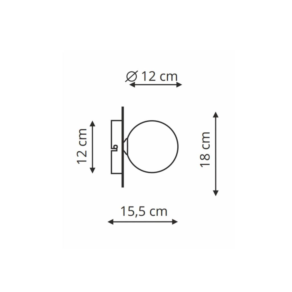 Kinkiet Roma 1 G9 Złoty Light Prestige Lp-1345/1W Gd