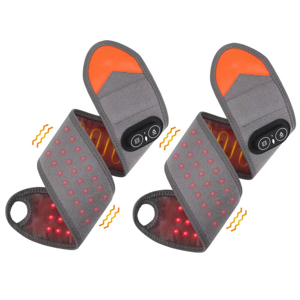 3-in-1 Heating Wrist Massage Pad Electric Wrist Massager Vibration Light Joint Fatigue Relief Wrap Belt Tempearture Band Support