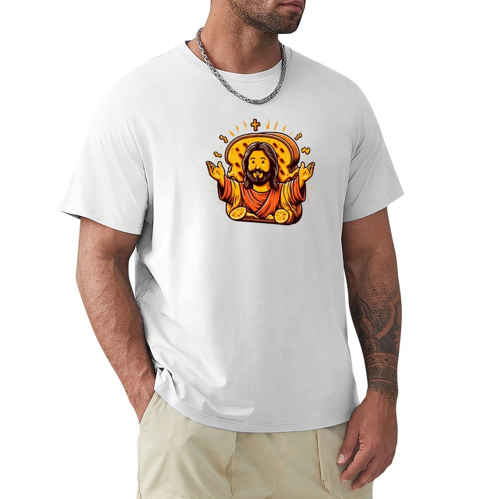 Grilled Cheesus Tshirt Breathable Mesh Panel Tshirt S