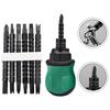 7 Piece For Mini Ratchet Screwdriver Kit with Adjustable Bit Interface Design
