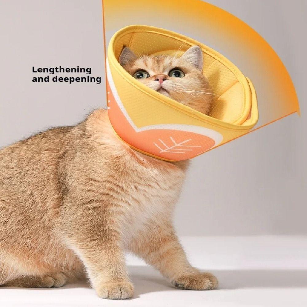 Flower Printing Pet Elizabeth Circle 3D Cat Dog Grooming Cover Pet Protective Cover for Dogs Cats