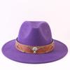 Popular European and American Classic Simple Flat-brimmed Top Hat Men's and Women's Fashionable and Elegant Versatile Jazz Hat Top Hat