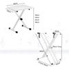 Keyboard Stand Bench Set Keyboard Stand Digital Piano Design Durable and Strong Dustproof Cap Included Height Thick Reinforced 4 Stable Standing