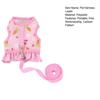 1 Set Pet Harness Leine Stilvolle Niedlichen Cartoon-Muster Guinea