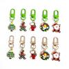 Santa Claus Tree Keychain Women's Ornament: Christmas Pendant for Car, Backpack, or Small Gift