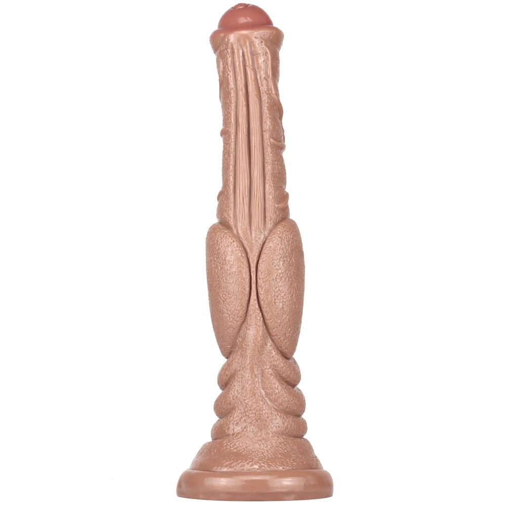 Eggless Horse Cock Large Simulation Transparent Dildo Big Mac Female with Silicone Dildo Sexy Special-shaped Horse Whip