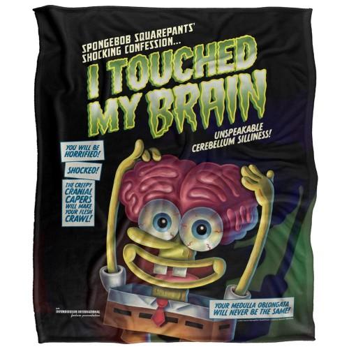 SpongeBob SquarePants Touched My Brain Silky Supersoft Blanket