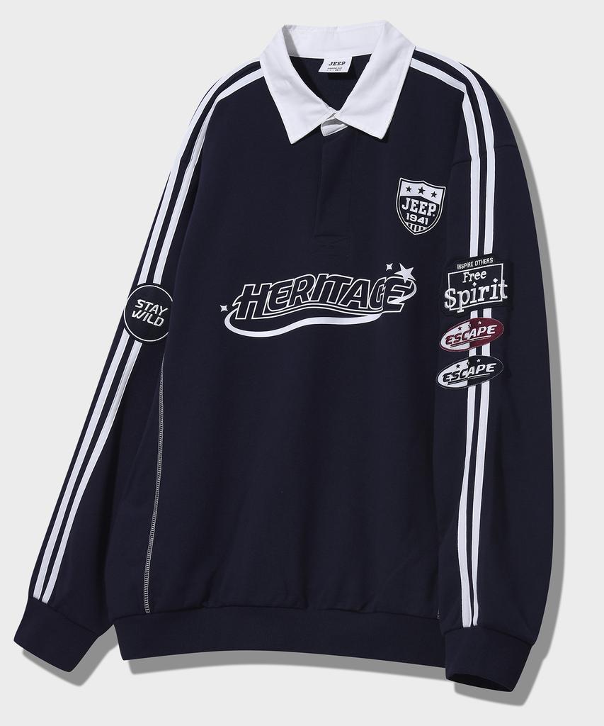JEEP Rush Track Collar Sweatshirt (Jq5Tsu821Na)