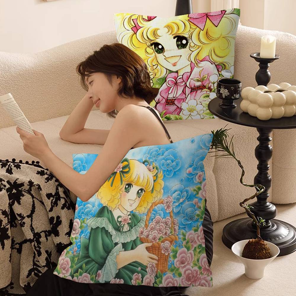 Cartoon Anime womens Candy Sweet pillow cover sofa cushion cover home room decoration children gift