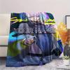 1PC Anime Fusion Custom Name Patterned Flannel Blanket Suitable For All Seasons For Home Decor Warmth And Comfort Gifts Holiday Present