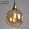 Nordic Retro Glass Pendant Light for Kitchen, Bar, Living Room, or Coffee Shop.