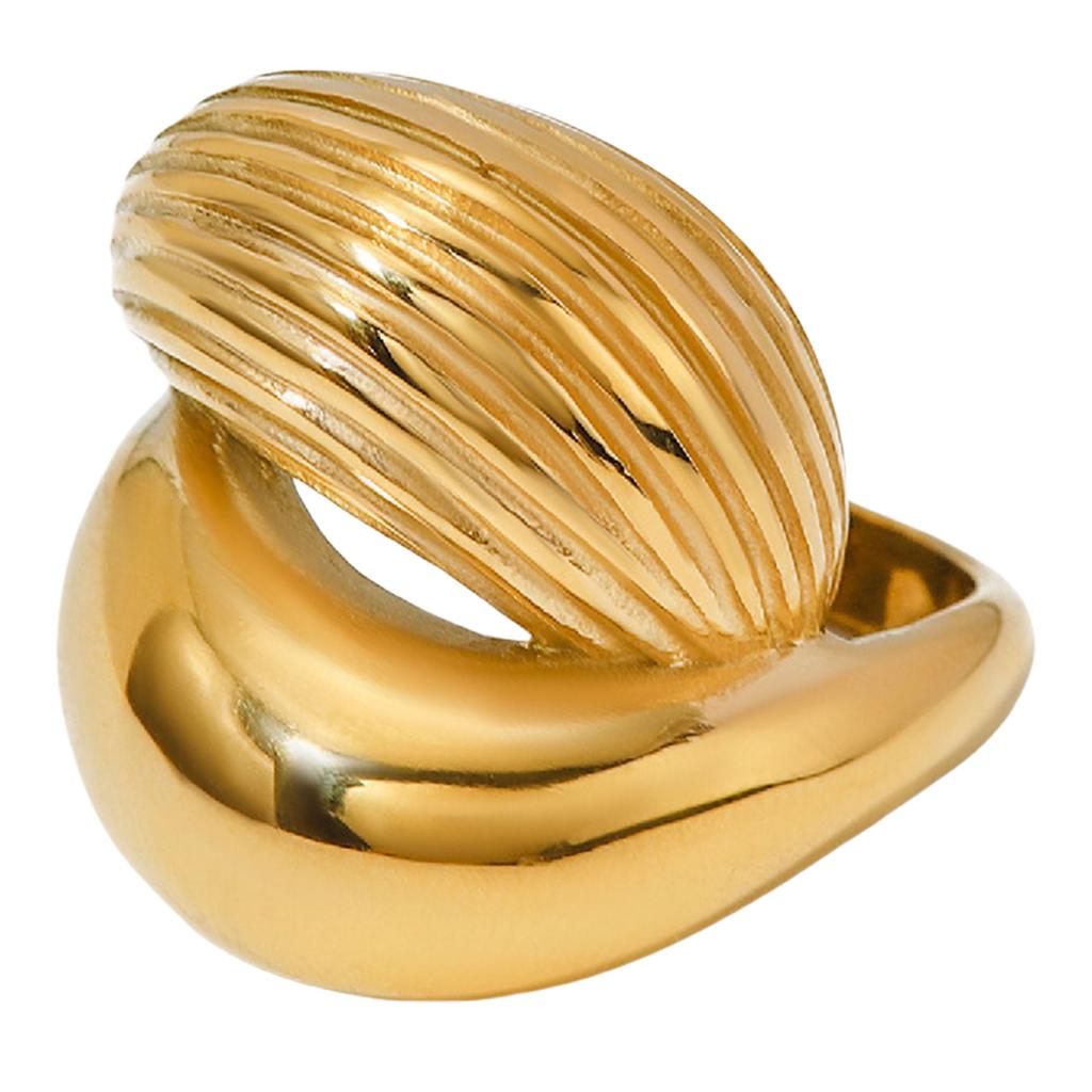 Fashionable Statement Rings Featuring Practical Stainless Steel and Stylish Crystals for Fashion Women Daily Use