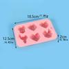 1 Pcs 6 Holes Love Silicone Candy Mold DIY Heart Shaped Candle Soap Mould Chocolate Pudding Jelly Cake Decoration Baking Tools