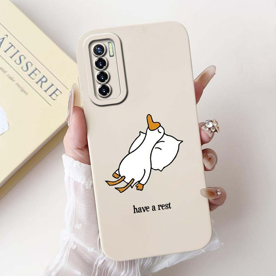 Luxury Fashion Back Cover For Tecno 17 17P 17 Pro CG6 CG7 CG8 Coque Soft Silicone Phone Case Rabbit Cat Flower Panda Funda Etui