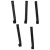 5pcs 6*2cm Sn ap-On Hooks Stainless Steel Small Hook Shelf Flat Card Hook  Living Room
