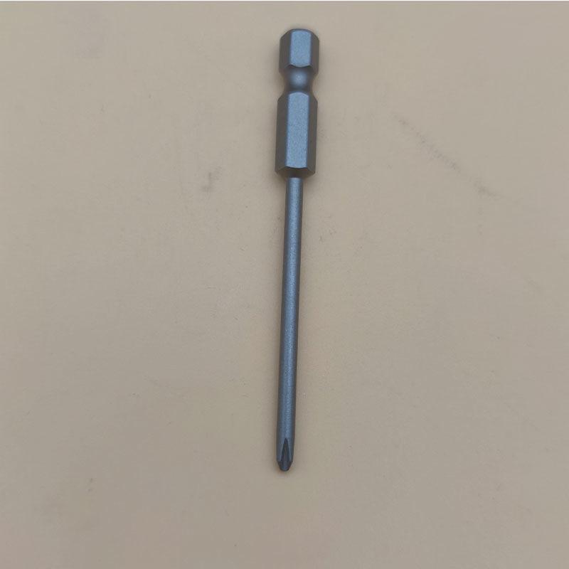 Strong Magnetic S2 Alloy Steel Phillips Screwdriver Bit, 1/4" Single-Head, Extended for Electric/Air Screwdrivers, Model PH012