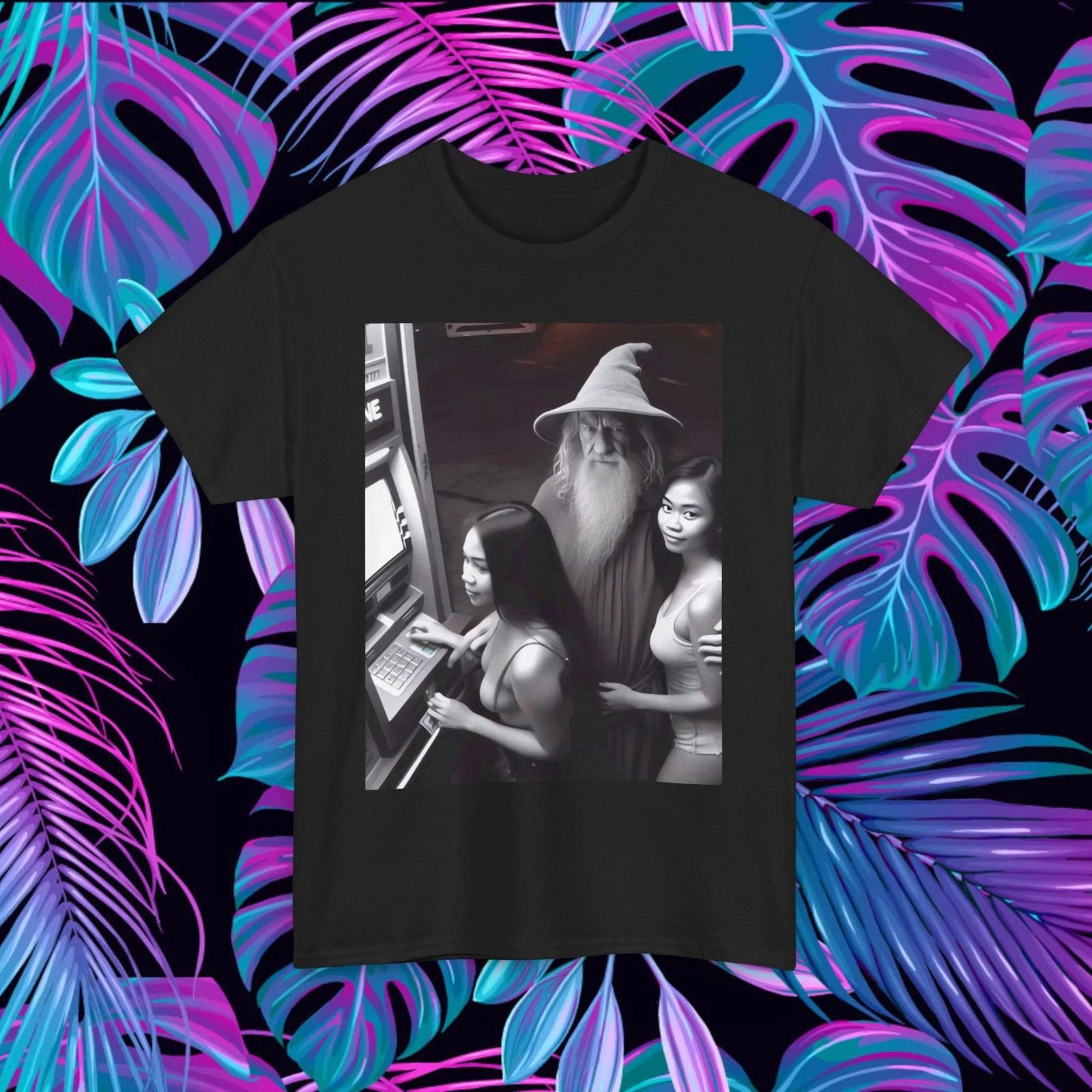 Gandalf in Manilla Funny Shirt Lord of the rings dark humor rings of power L