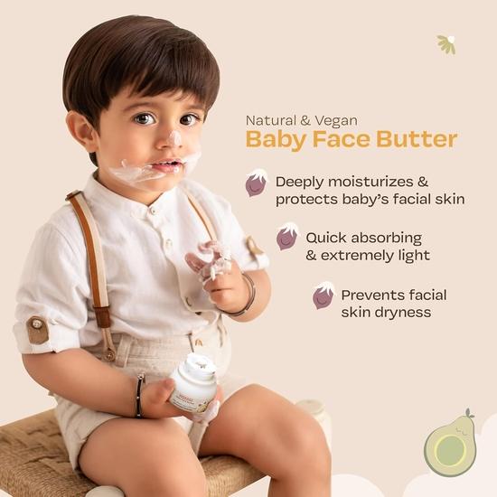 Maate Baby Face Butter (50 gm) | Enriched with Shea Butter & Avocado | Baby Cream For Face | Baby Face Butter For Kids 0-12 years