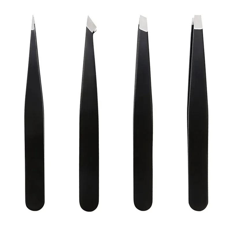 

Precision High-quality Eyebrow Clip, Stainless Steel Eyebrow Tweezers Cosmetic Tools Eyelash 96 Clip чорний
