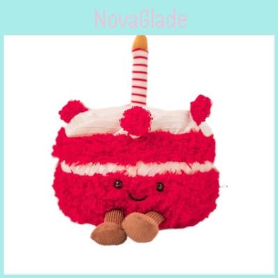 Cute Strawberry Cake Plush Doll For Birthday Gifts With Short Plush Material For Children
