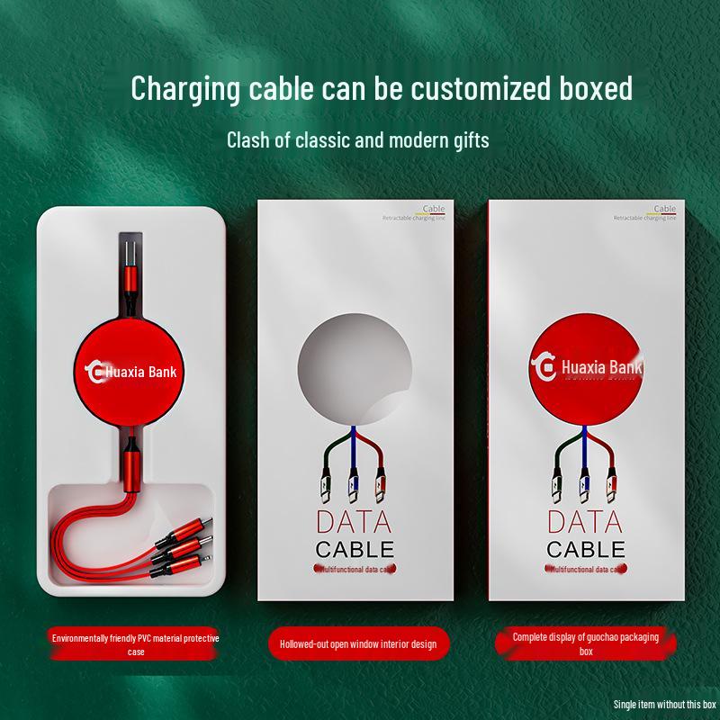 Juran Retractable Multi-Head Fast Charging Cable - 3-in-1 Function