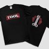 Vintage 1991 Tool Shirt Black Red Wrench Music Rock Metal Band S-2XL Unisex T-Shirt