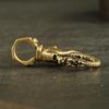Vintage Copper Dragon Small Ornaments Retro Brass Animal Car Key Chains Crafts Decorations