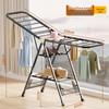 Foldable Wing-Shaped Clothes Drying Rack for Indoor/Outdoor Use