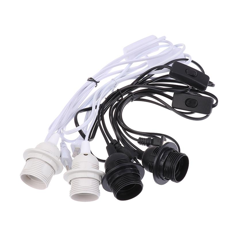 Line Length 1.8M EU/US Plug 303 Socket Cord Adapter With Switch E27 Full Teeth Lamp Base Holder Power Cord Hanging Pendant