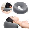 U-Shaped Head Hole Massage Pillow Breathable Memory Foam Headrest Slow-Rebound Front Down Head Cushion Home & Beauty Salon Use