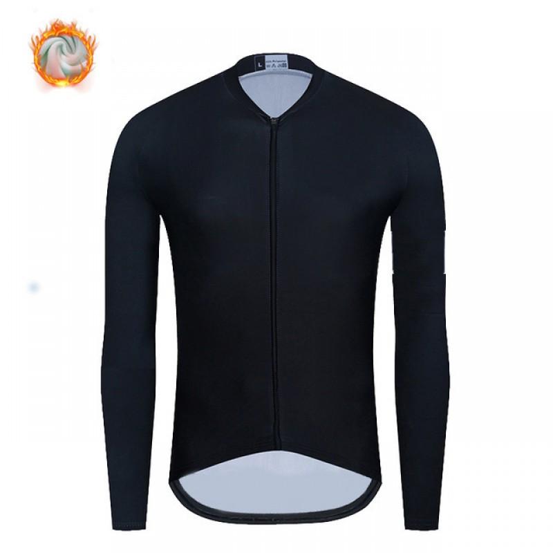 Winter Fleece Cycling Jersey Long Sleeve Thermal Bike Road Team Wear Small