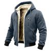 Giacca con cappuccio rétro da uomo per l'outdoor con stampa per l'inverno