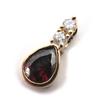 Les Trésors De Lily [J8614] - Gold Plated Garnet 'Sissi' Pendant