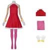 Cosplay Amy Rose Anime Stage Performance Costume Halloween Womens Dress