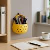 Hollow Out Pear-shaped Cutlery Holder Magnetic Pen Holder Chopsticks Storage Basket  Bathroom