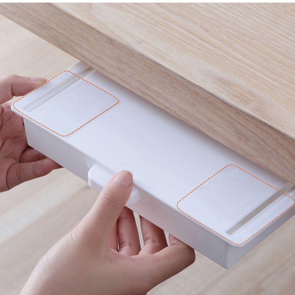 Save Space Desk Drawer Organizer Punch Free Table Storage Box New Drawer Storage Box
