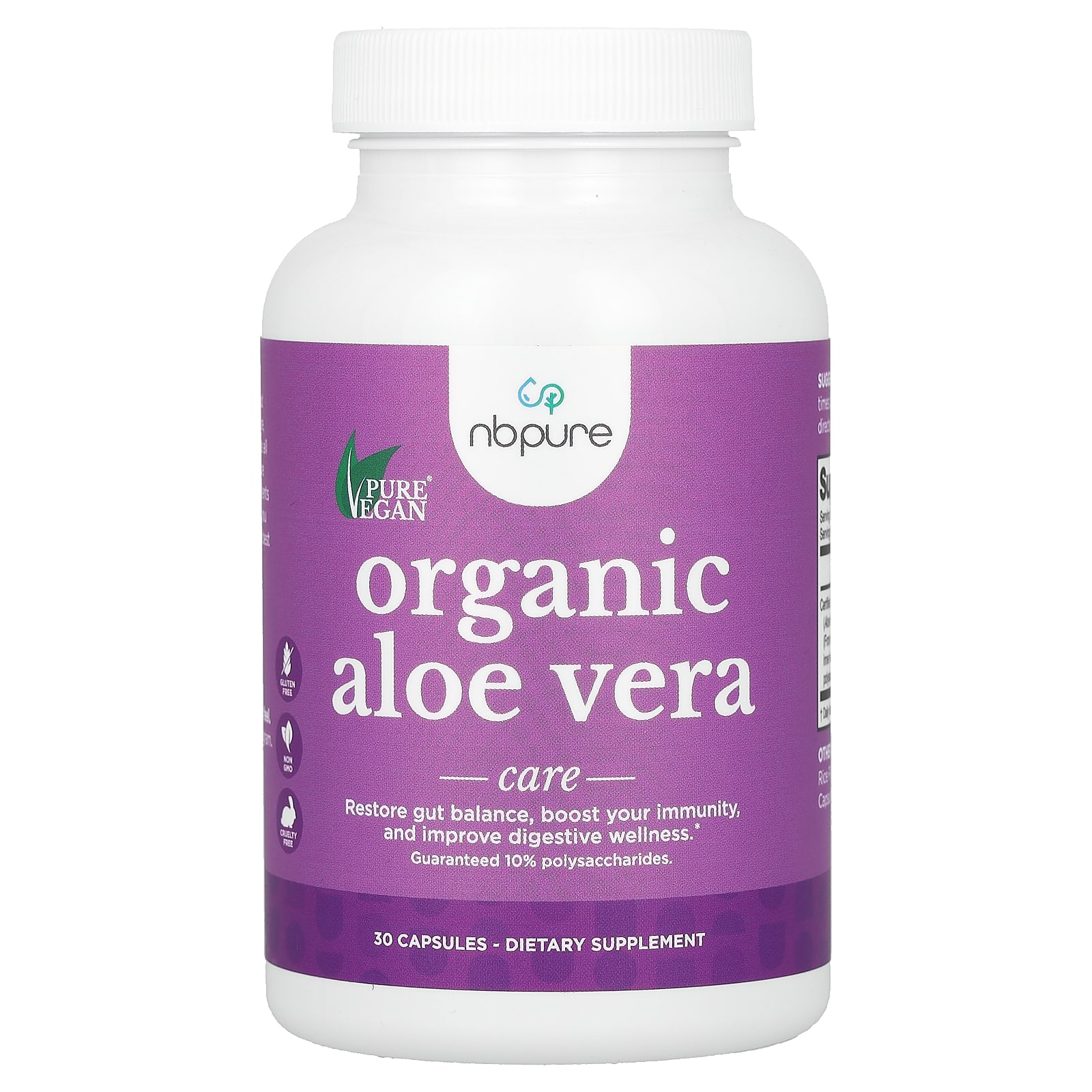 

Organic Aloe Vera, 300Mg, 30 Capsules