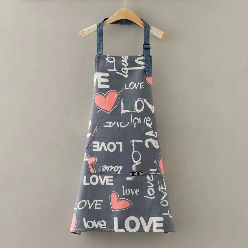 Adjustable Sleeveless Canvas Apron - Wear-Resistant Neck-Hanging Kitchen Apron One Size