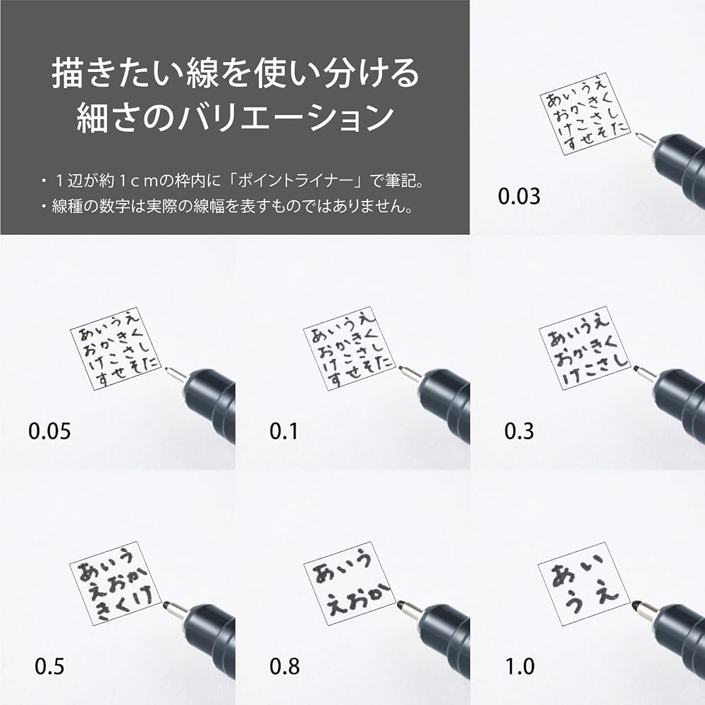 Pentel Water-based Pen Millimeter Pen Point Liner 0.03mm Black 10pcs S20P-03AD (10)