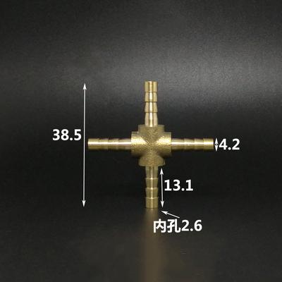 4mm 5mm Rovný Rozbočovač T-kus Koleno Spojka Mosazný Konektor Voda Plyn Olej