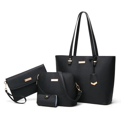 Bag New Model Mother-Daughter Bag Four-Piece Set Single Shoulder Crossbody Bag Women's Handbag One-Piece Dropshipping Large Capacity Tote Bag