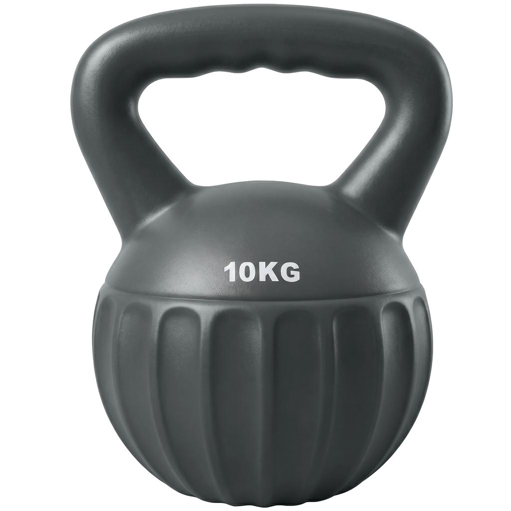 Kettlebell For Strength Training Kettle Bell With Non Slip Handle 10 Kg Grey