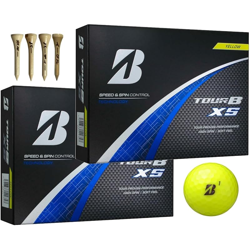 

golf ball TOUR B X XS 2024 model 2 dozen With bonus (XS_Yellow_2 dozen)