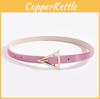 Y2k Ladies Triangular Buckle Laser Laser Dot Belt With Magnetic Closure For Trendy Looks