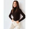 TIFICY Women's Fashion Casual Fall Winter Solid Color Print Long Sleeve High Neck Sweaters