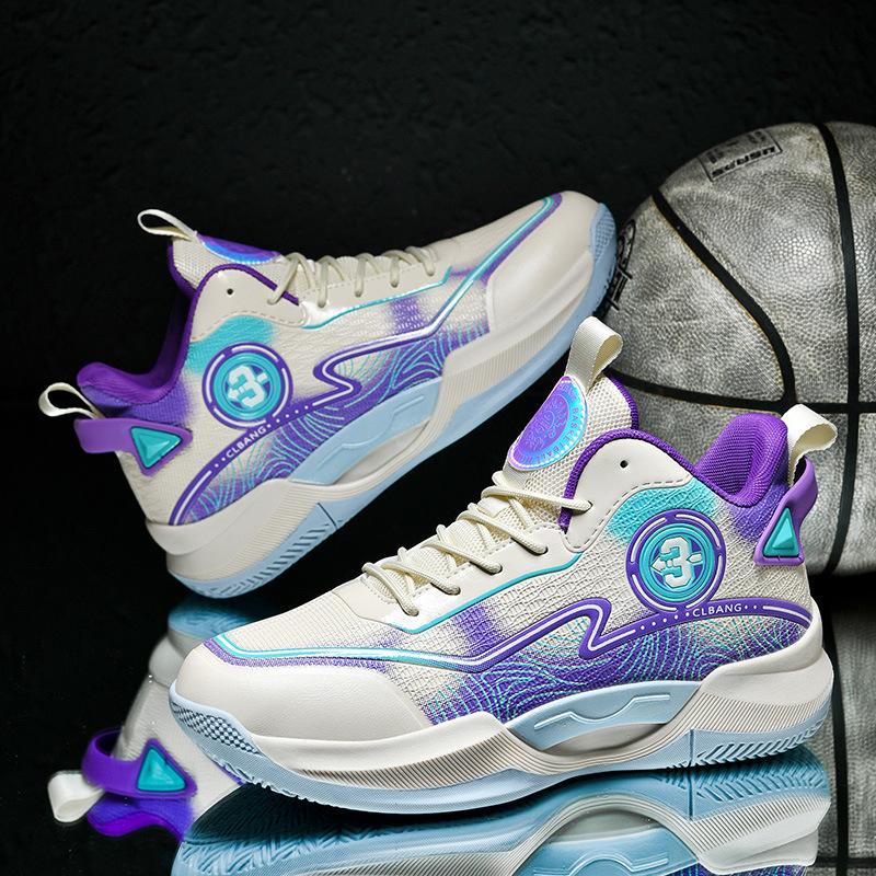 New mandarin duck basketball shoes boys, teenagers, primary and secondary school children, students, competitions, actual sports training shoes 2025