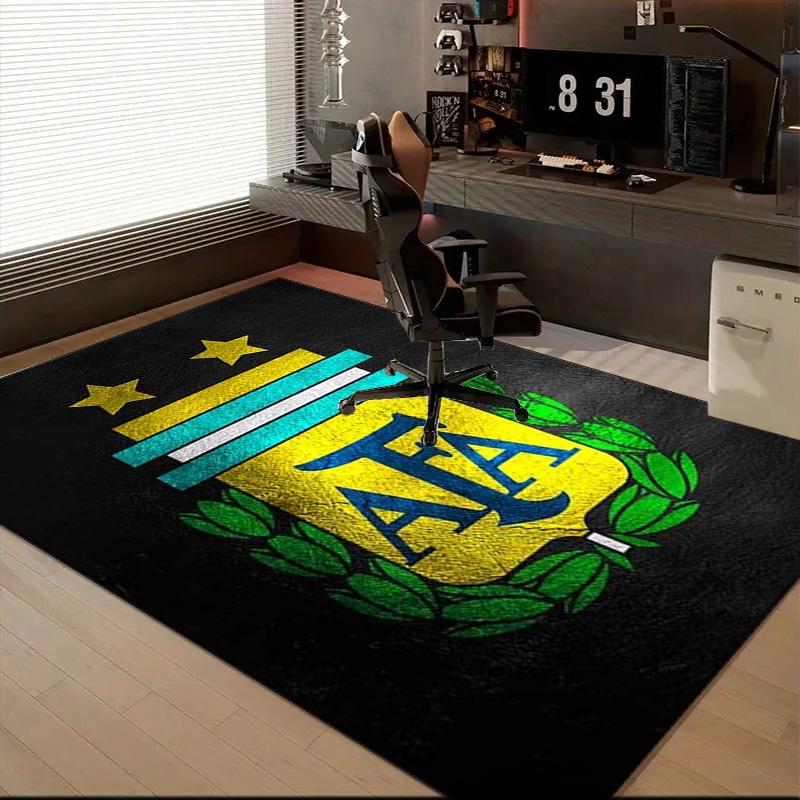Argentina Football club Printed Office Carpet Chair Cushion Entryway Rug, Rugs for Living Room, Bedroom Christmas gifts