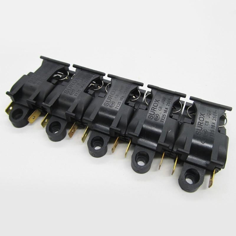 Electric Water Boiler 16A Heat Control Replacement Switches Part with Visible 16A Mark and Cover Cap for Repair Use Tasks