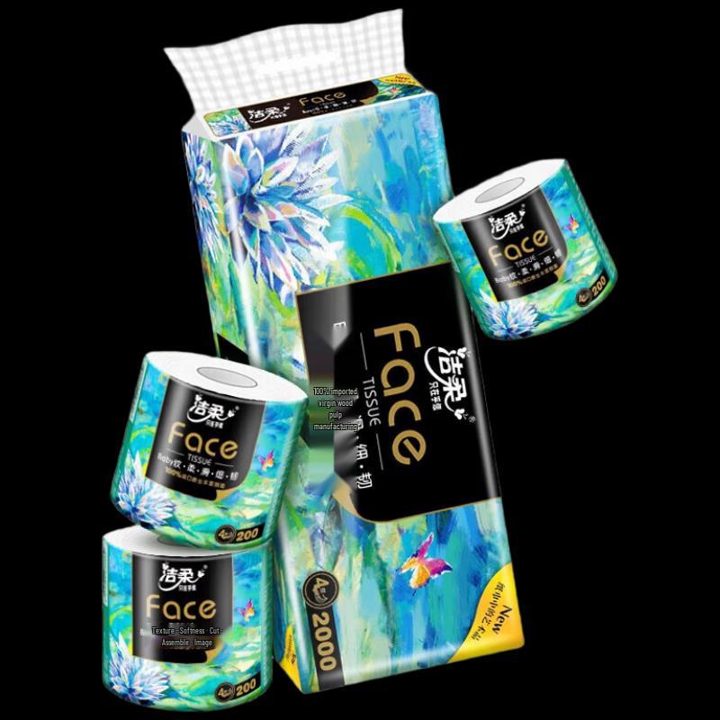Jierou Face Art 4-Ply Core Toilet Paper