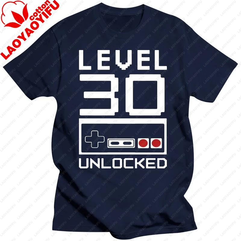 Level 30 Years Old 30th Birthday Gift T Shirts Graphic Cotton Streetwear Short Sleeve ONeck Harajuku Tshirt Fashion Streetwear